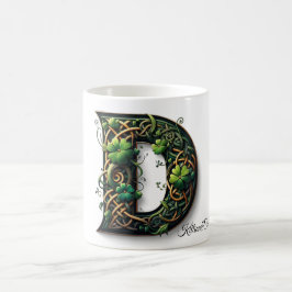 Irish D Monogram Coffee Mug Kaffemugg
