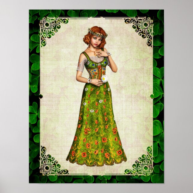 Irish Daisy Girl Poster (Framsidan)