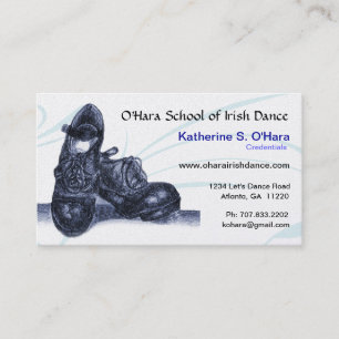 Irish Dance Affärskort Visitkort