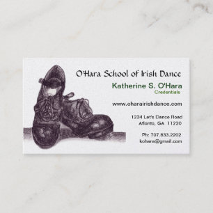 Irish Dance Affärskort Visitkort