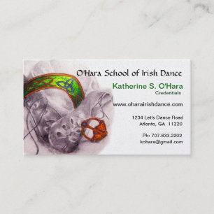 Irish Dance Affärskort Visitkort