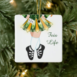 Irish Dance Feis Competition Feis Life-jul Julgransprydnad Keramik
