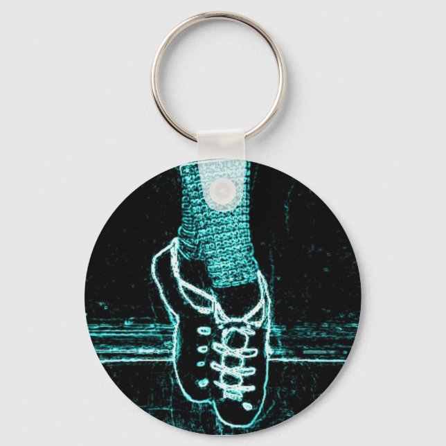 Irish Dance Ghillies Keychain Nyckelring (Framsida)