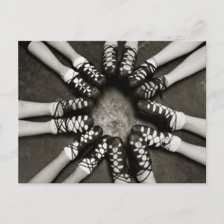 Irish Dance Ghillies Postcard Vykort
