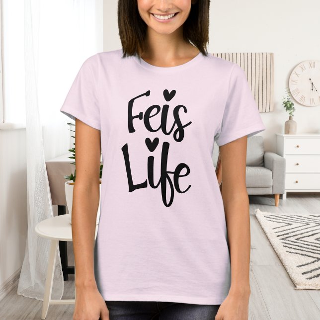 Irish Dance Heart Typography Cute Feis Life T Shirt (Skapare uppladdad)