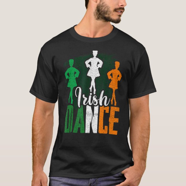 Irish Dance Ireland Dancing T Shirt (Framsida)