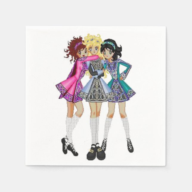 Irish Dance Papper Napkins Pappersservett (Framsidan)