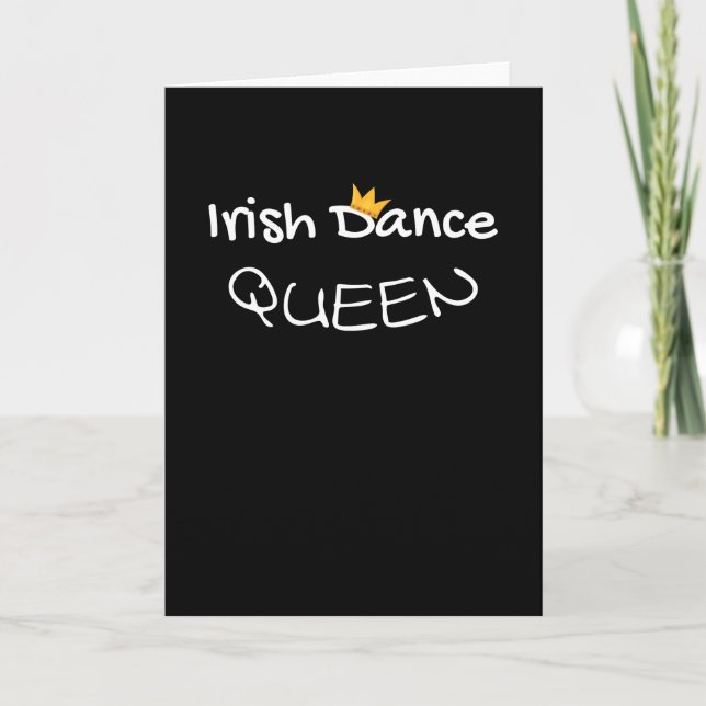 Irish Dance Queen | Irish Dancing St. Patricks Day Kort (Framsida)
