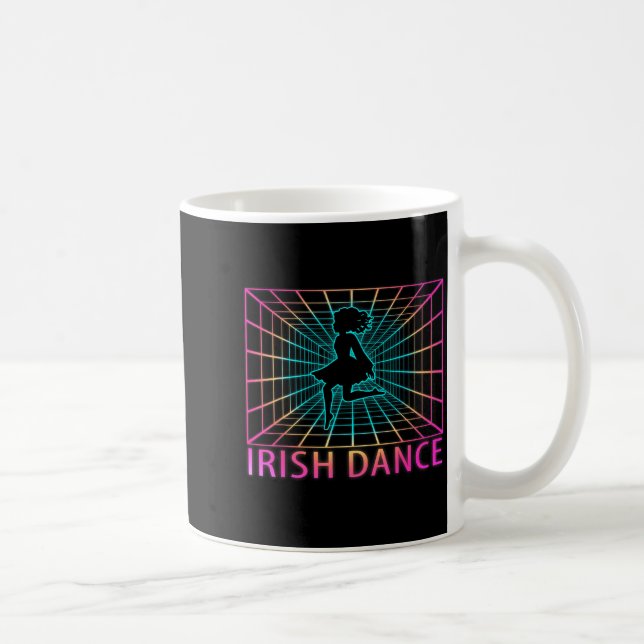Irish Dance Retro Dancer Gift  Kaffemugg (Höger)
