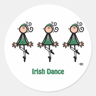 Irish Dance Runt Klistermärke