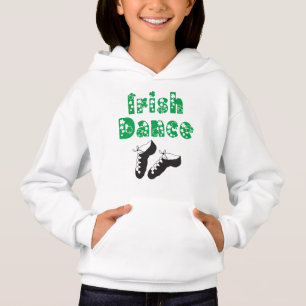 Irish Dance Soft Shoes Grönt Shamrocks och Klöver T Shirt