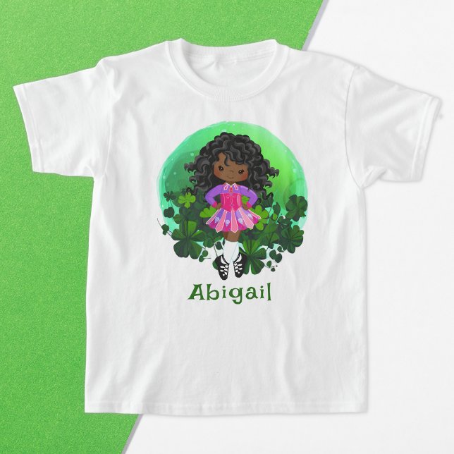 Irish Dance St. Patrick Day Grönt Shamrocks T Shirt (Skapare uppladdad)