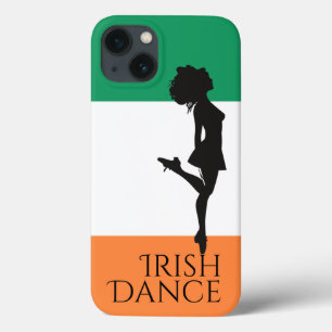 Irish Dancer and Flagga of Ireland Hard Shoe Dance