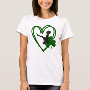 Irish Dancer and Grönt Heart Irish Dance T Shirt