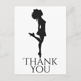 Irish Dancer Dancing Hard Shoe Dance Tack Vykort