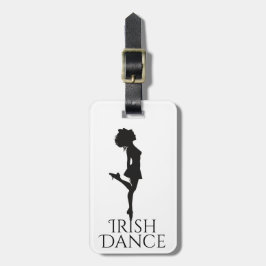 Irish Dancer Hard Shoe Black and White Dance Bagagebricka