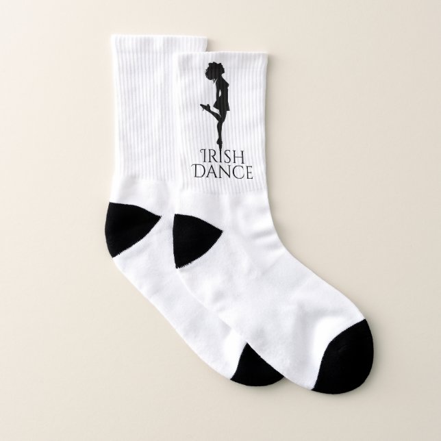 Irish Dancer Hard Shoe Black and White Dance Strumpor (Par)
