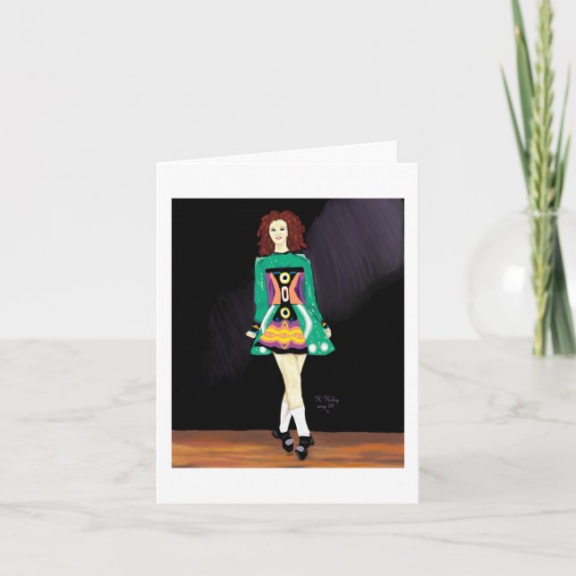 Irish Dancer notecard Kort (Framsida)