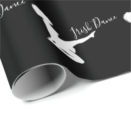 Irish Dancer Soft Shoe Black and White Dance Presentpapper