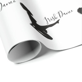 Irish Dancer Soft Shoe Black and White Dance Presentpapper