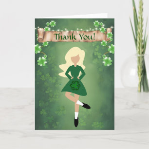 Irish Dancer with Blond Hair Irish Step Dance Tack Kort
