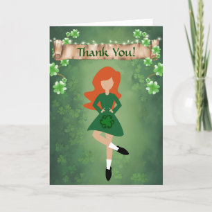 Irish Dancer with Red Hair Irish Step Dance Tack Kort