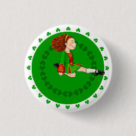 Irish Dancing Girl Badge Knapp