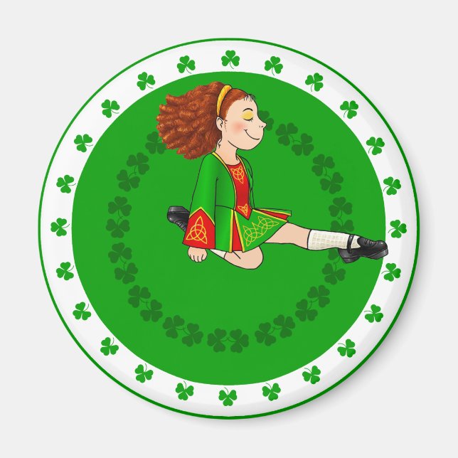 Irish Dancing Girl Magnet (Framsidan)