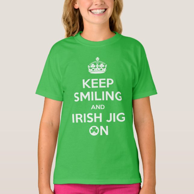 Irish Dancing, Irish Dancer's, Jig On T-shirt (Framsida)