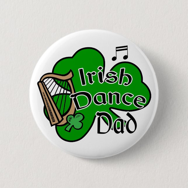 Irish Dancing Pappa Badge Knapp (Framsida)