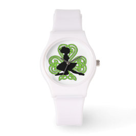 Irish Dancing Shamrock Celtic Knot Watch Armbandsur