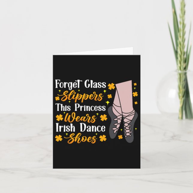 Irish Dancing this Princess Wears Irish Tap Dance Kort (Framsida)