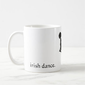 Irish-dans. - Silhouette Soft Shoe Irish Dancer Kaffemugg