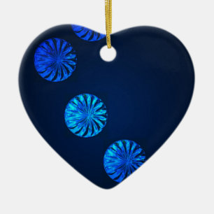 Irish Design Blue Crystal Julgransprydnad Keramik