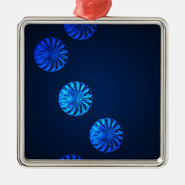 Irish Design Blue Crystal Julgransprydnad Metall (Framsidan)