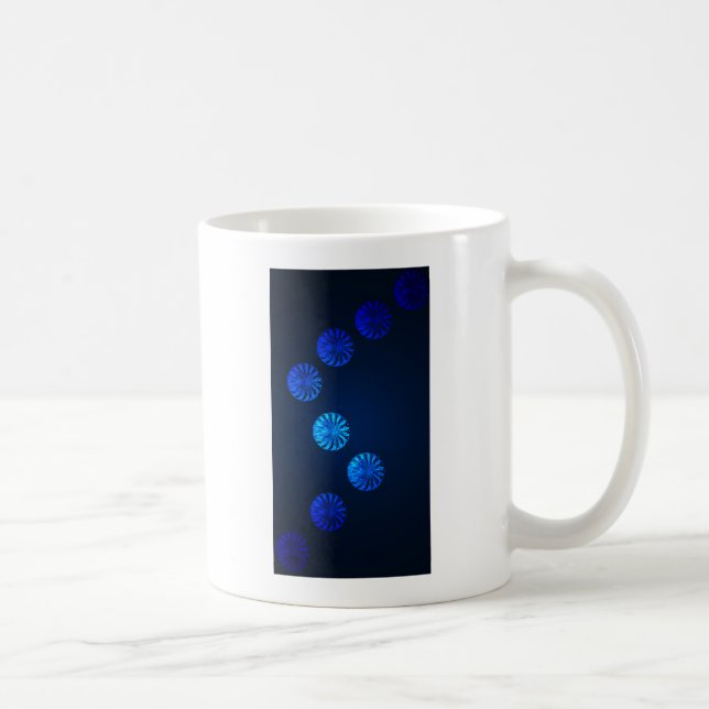 Irish Design Blue Crystal Kaffemugg (Höger)