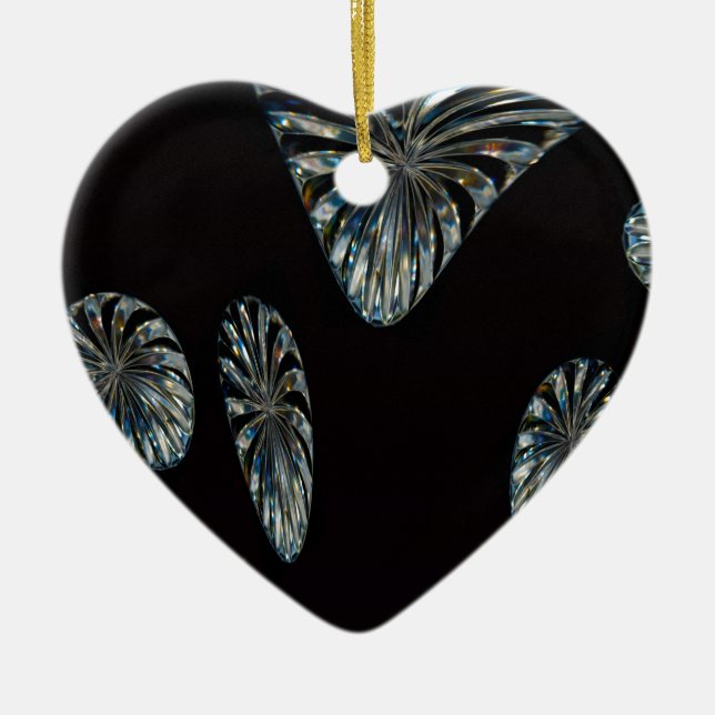 Irish Design - Crystal Collection Julgransprydnad Keramik (Framsidan)