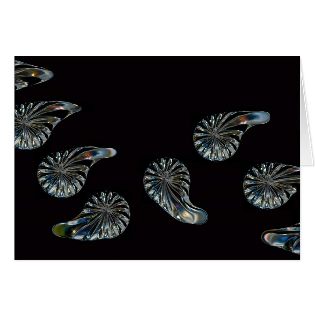 Irish Design-the-Crystal Collection Greeting Cards Hälsningskort (Framsidan Horizontal)