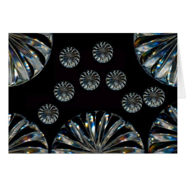 Irish Design-the-Crystal Collection Greeting Cards Hälsningskort (Framsidan Horizontal)