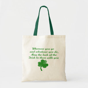 Irish Dikt Tote Bag Tygkasse