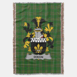 Irish Dixon Jackar om Arm Family Crest Ireland Filt