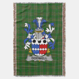 Irish Dodwell Jackar om Arm Family Crest Ireland Filt