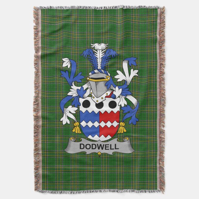 Irish Dodwell Jackar om Arm Family Crest Ireland Filt (Framsidan Vertikal)