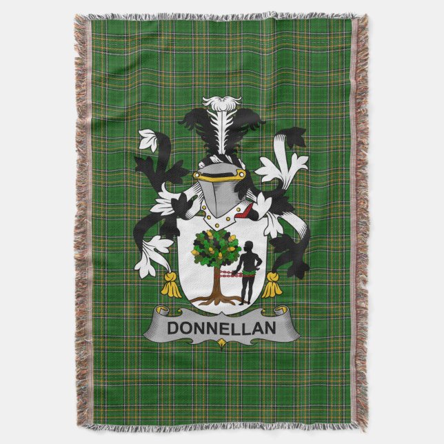 Irish Donnellan eller O_Donnellan Jacka of Arm Fam Filt (Framsidan Vertikal)