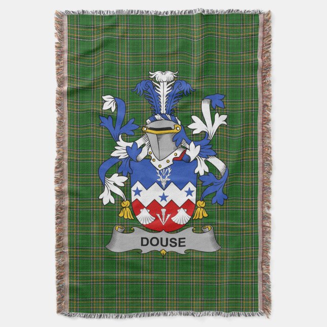 Irish Douse eller Dowse Jackar av Arm Family Crest Filt (Framsidan Vertikal)