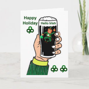 Irish Drink-bild för hälsning-kort Kort