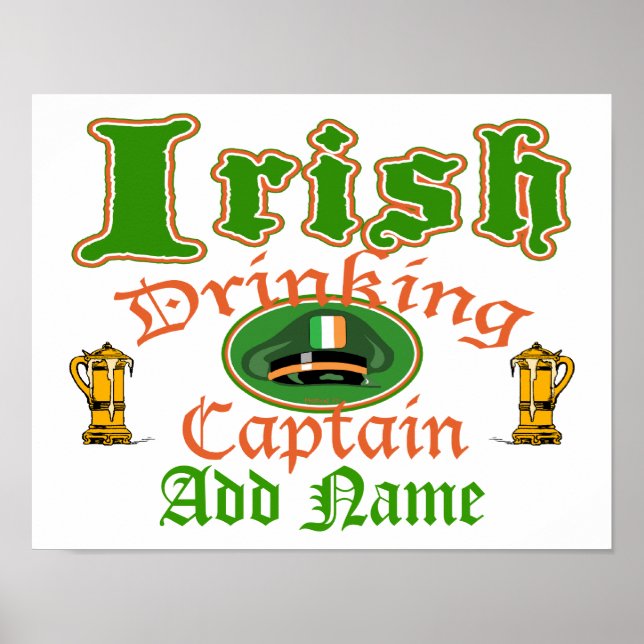 Irish Drinking Cptn Poster (Framsidan)