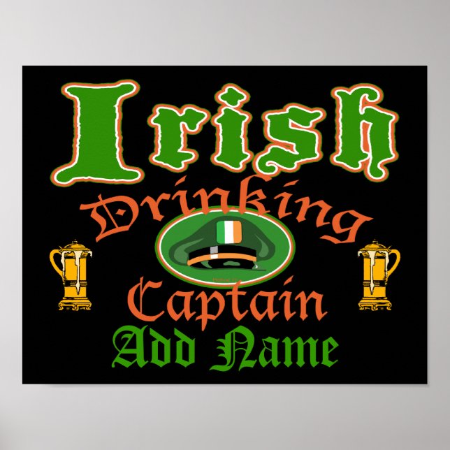 Irish Drinking Cptn Poster (Framsidan)