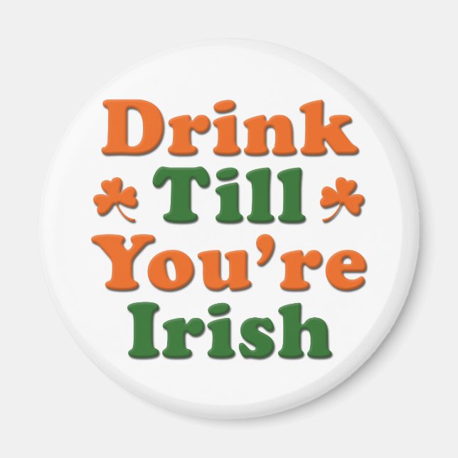 Irish Drinking Saming Magnet (Framsidan)