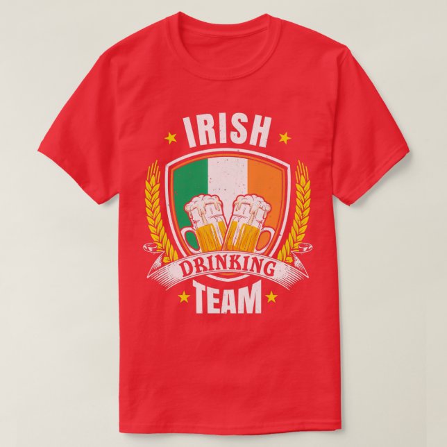 Irish Drinking Team Beer Games Design T Shirt (Design framsida)
